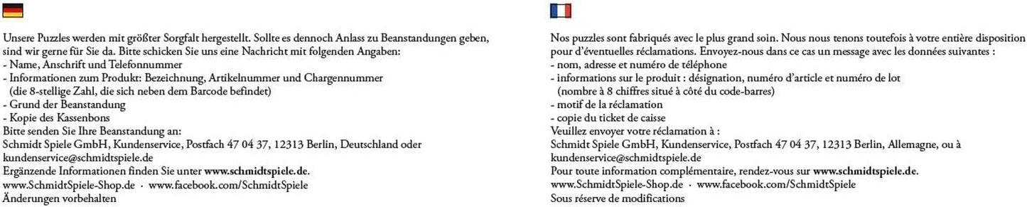 Schmidt Spiele 59785 Brutărie colorată, puzzle jigsaw 1000 piese Puzzle Naty Shop