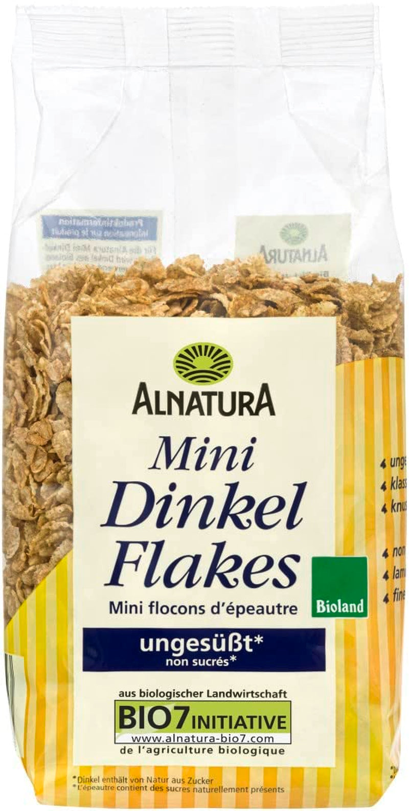 Mini fulgi de speltă - Calitate organică - Neîndulciți, Crocanți - Mic dejun, 175 g