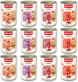 animonda Carny Adult Savory Variety (12 x 400 g), hrană umedă pentru pisici adulte, hrană umedă cu ingrediente 100% proaspete, din carne, fără cereale și fără zahăr