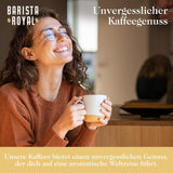 Set de mostre boabe de espresso 4 x 350g boabe de espresso | Pachet Discovery/Pachet de mostre | Robusta și Arabica | Ideal pentru aparate complet automate și portafiltru | BARISTA ROYAL