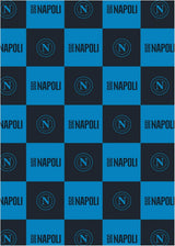 SSC Napoli, pătură moale cu logo, pătură caldă pentru canapea și pat, dimensiune 150 X 210 cm, atingere moale, albastru deschis, produs oficial Paturi si Cuverturi hermet Albastru deschis 150X210