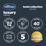 Plapumă Silentnight Hotel Collection pentru paturi duble, 13.5 TOG, alb, microfibră, alb, pat simplu 135 X 200Cm Plapumi si pilote Naty Shop