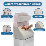 Pernă de citit cu spumă cu memorie | Pernă ergonomică pentru spate și pană pentru pat, canapea și canapea | Pernă ortopedică de susținere pentru dureri de spate și tensiune