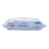 Șervețele umede Change Water Essential pentru bebeluși x70 - Produs de toaletă din fibre vegetale - Apă ultrapurificată 99% - Igienă de la naștere - Capac resigilabil