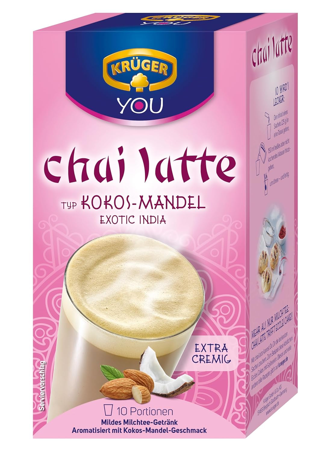 KRÜGER Chai Latte Exotic India tip cocos-migdale (1 x 0,25 kg)