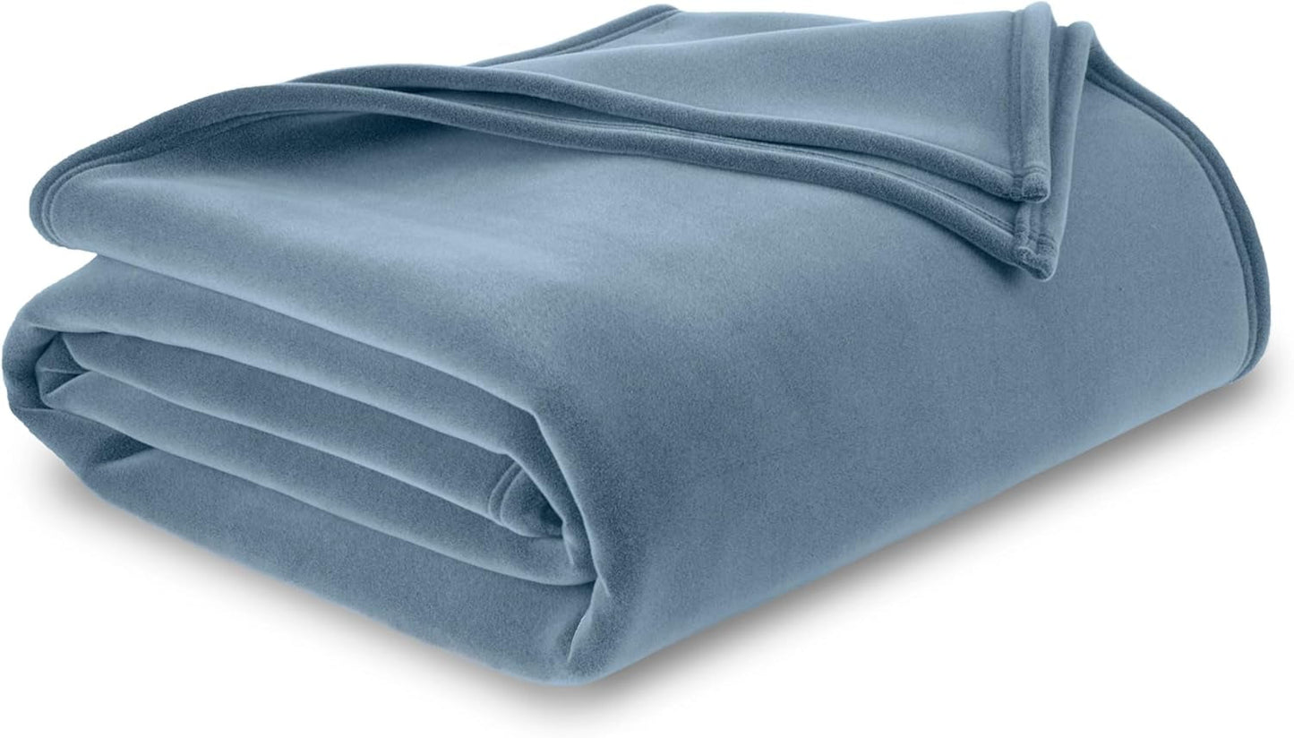 Vellux Original plafon dublu, maro deschis Plapumi si pilote Naty Shop Wedgewood albastru Dimensiune Queen