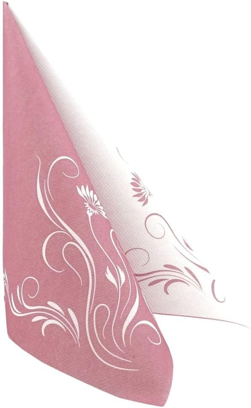Șervețele Apartina Elegantia 40X40 Cm Fabric-Like Airlaid, șervețel de nuntă de înaltă calitate, șervețele de nuntă Fabric-Like șervețele de unică folosință pentru diferite ocazii (Dusky Pink)