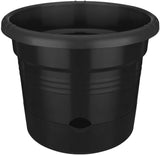 elho Green Basics Ghiveci de roșii 33 - Ghiveci de flori pentru cultivare și recoltare în aer liber - Ø 33,5 x H 26,0 cm - Negru/Negru viu