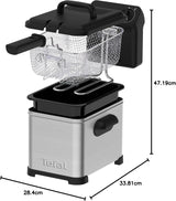 Tefal Family Pro Access 4.0L, 3000 Watt, semiprofesionala, cu ulei, rezervor de ulei detașabil, tehnologie cu zonă de răcire Electrocasnice Naty Shop