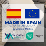 Valentia Medical - Pernă de sprijin pentru gât spumă de memorie, pernă ortopedică, pernă pentru dureri de gât, pernă din spumă de memorie, pernă pentru gât, capac lavabil ultra-moale Perne ortopedice cervicale Naty Shop