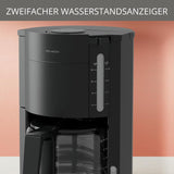 Krups F30908 ProAroma Espressor cu filtru și carafă de sticlă, capacitate 1,25 l, 10-15 cești, 1050 W, negru