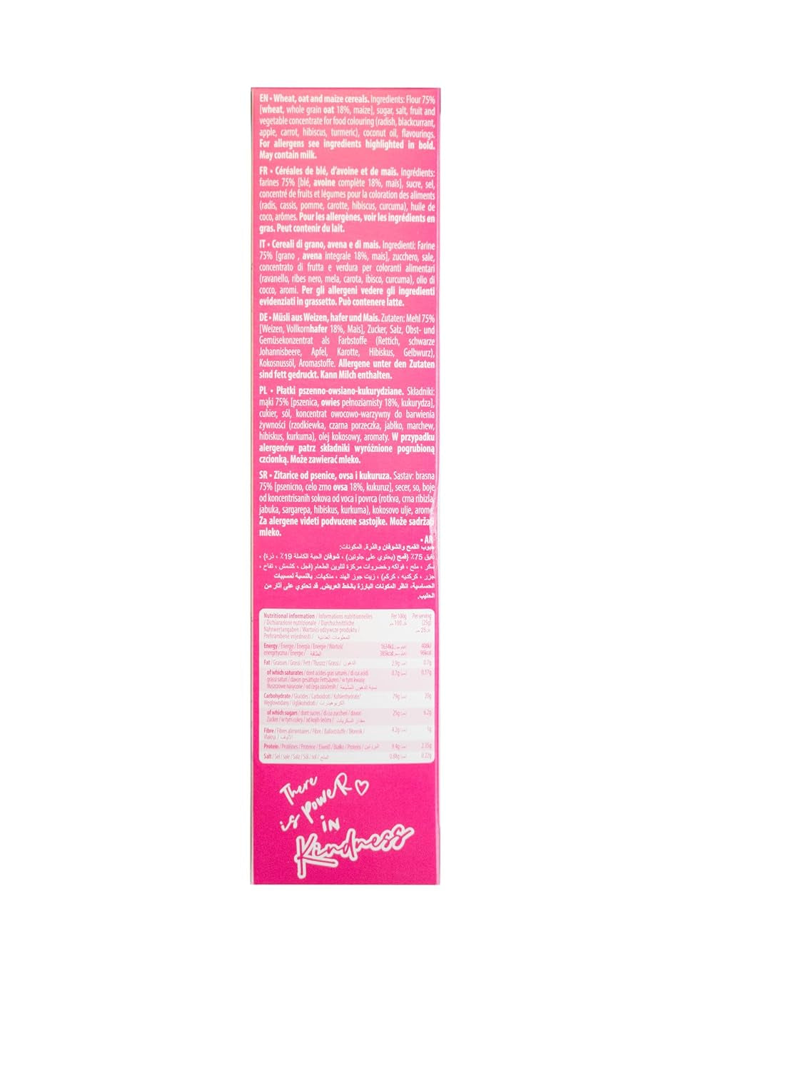 Cereale Barbie Rainbow Loops, inele colorate din grâu, ovăz și porumb cu aromă de fructe pentru micul dejun perfect, 1 pachet (1 x 350g)