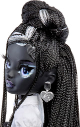 Rainbow High Shadow High Modepuppe – Shanelle Onyx – Schwarzes Haar, 28 cm Modepuppe mit Designer-Outfits, Geeignet für Sammler & Kinder von 6-12 Jahren