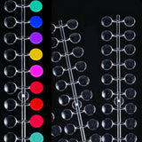 240 Stück Nagel Display Punkt Farbpunkte,Transparent Nail Art Display,Nagellack Displays Rund Für Nagelstudio Und Anfänger,Diy Nail Art Nagelstudios