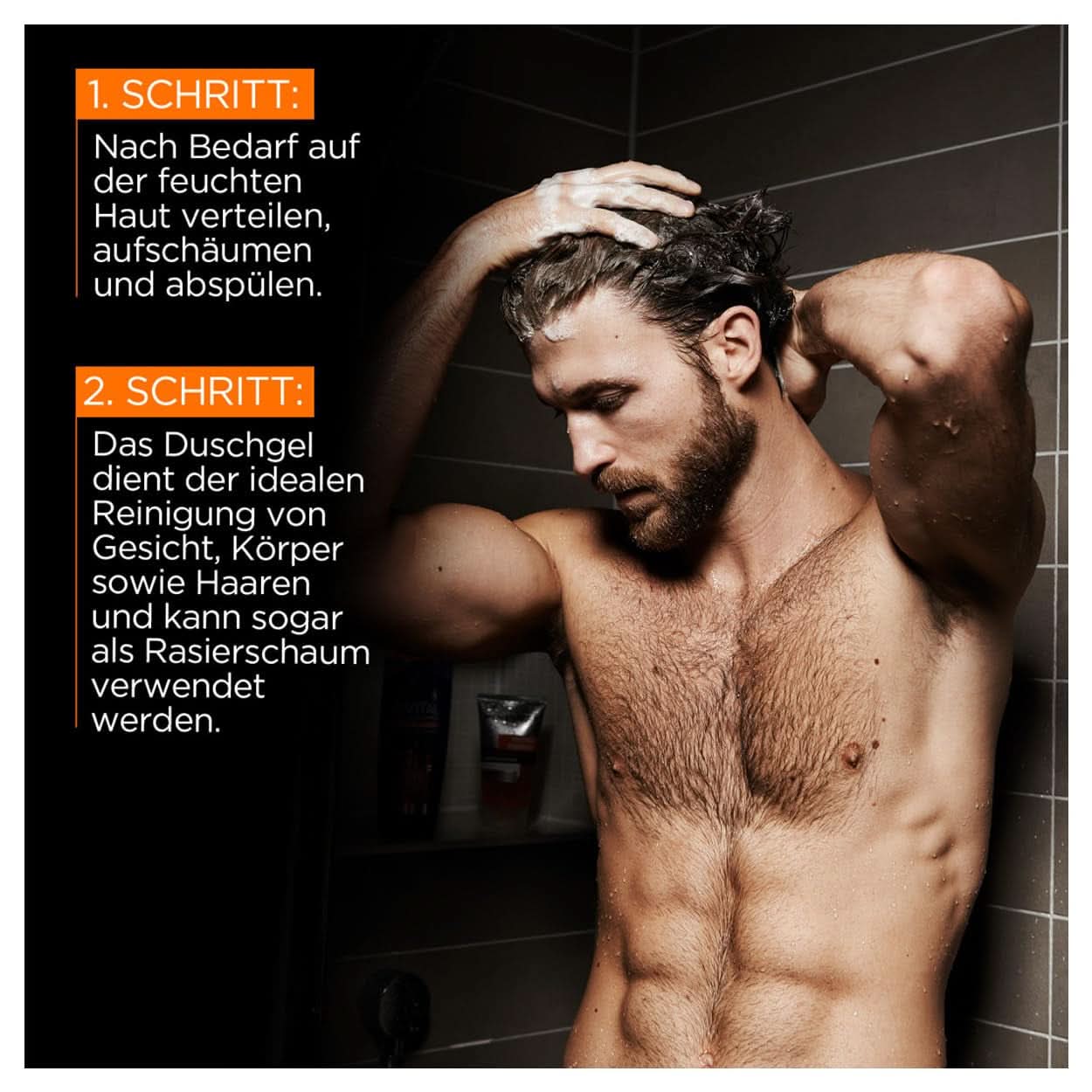 L'Oréal Men Expert XXXL 5In1 Gel de duș și șampon pentru bărbați, 1 litru Naty Shop