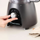 Robot de bucătărie Russell Hobbs [blender/tăietor de legume/mixer de masă/despicator/blender] Robot de bucătărie (frământare, amestecare și feliere), Matte Charcoal Bucatarie Naty Shop