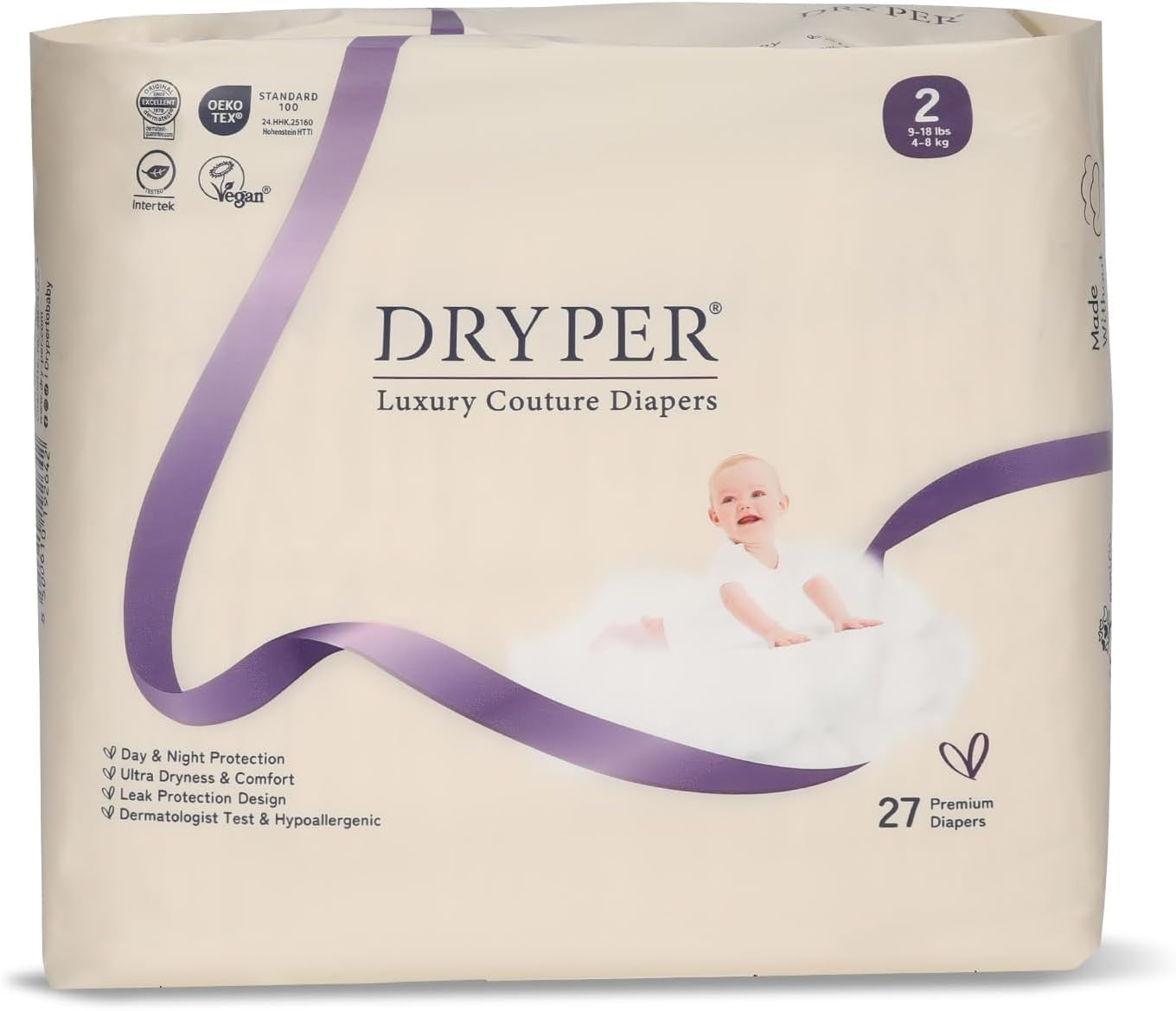 Scutece pentru bebeluși mărimea 4 (10-15 kg), ultra-subțiri, moi și hipoalergenice pentru pielea sensibilă, protecție 3D împotriva scurgerilor, indicator de umezeală, 138 de scutece premium pentru zi și noapte