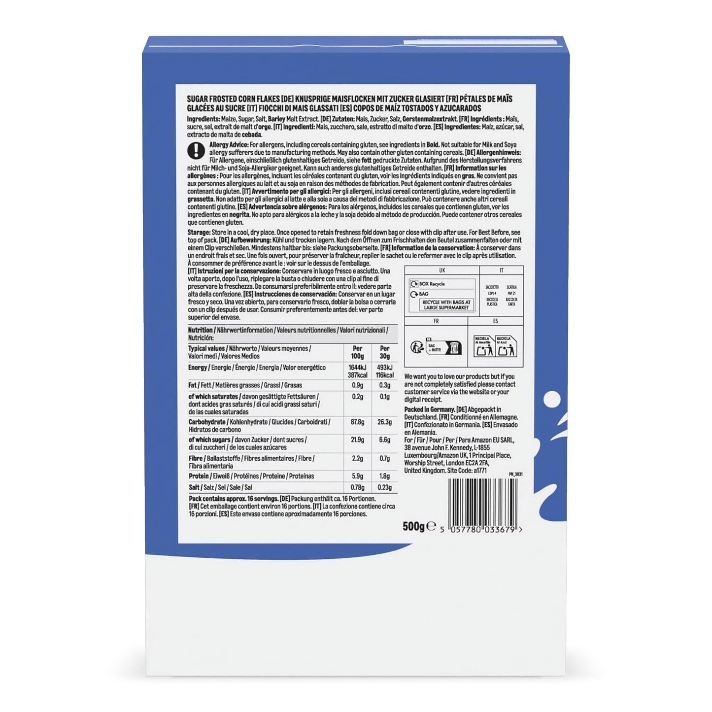 Cereale cu fulgi glazurati de la Amazon, 500g