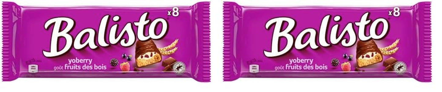 BALISTO® Pachet multiplu Muesli, Cereale și Struguri Uscați, 8x18.5g
