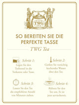 TWG Tea | 1837 Black Tea | Ceai negru | Fructe și flori | 15 pliculețe de ceai cusute manual din bumbac | Set cadou