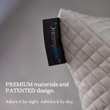 Dreamyblue Pernă premium pentru dormit - Umplutură din spumă de memorie mărunțită [loft reglabil] Husă lavabilă din bambus-won viscoză - Pentru laturi, spate și burtă glisante - Perne standard Naty Shop