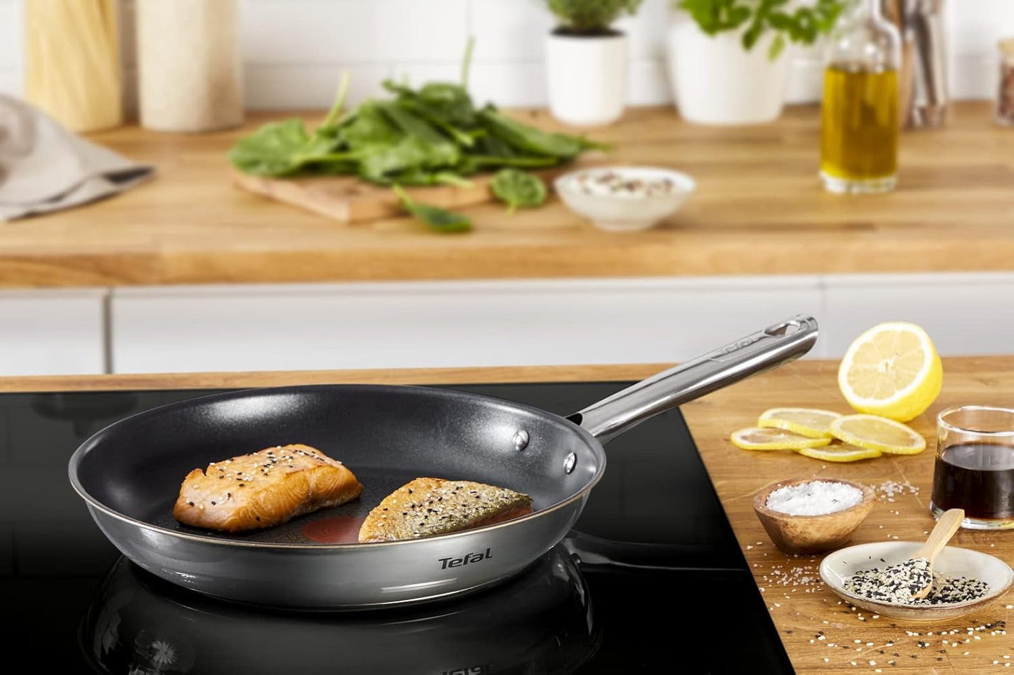 TEFAL DUETTO Set tigaie 3 piese 20/24/28 cm, inducție Oale si Tigai Naty Shop