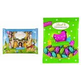 Micii Prieteni de Paște cu Ciocolată | 2 x 100 g și Decor de Ciocolată Mini Ouă cu Lapte Alpin | 2 x 180 g Pliculețe | Ouă de ciocolată cu lapte premium, ambalate vesel și colorat, în patru culori, pentru Paște