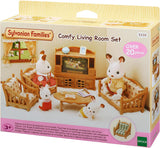 5716 Casă de oraș cu mansardă - Casă de păpuși și L5339 Living tip casă de țară - Mobilier pentru casă de păpuși, 30 x 50 cm, 1 bucată (1 pachet), fabricată din plastic