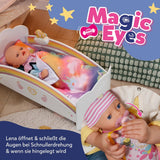 BABY Born Lena (Fetiță) - păpușă bebeluș 36 cm - 7 funcții, inclusiv accesorii și saltea - Funcționează complet fără baterii - Potrivită pentru copii mici de la 1 an