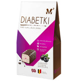 Praline cu alune DIABETKI, ciocolată fără zahăr, dulciuri delicioase pentru consumatori conștienți și diabetici, gustări fără gluten și vegetariene 100g