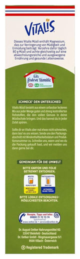 Dr. Oetker Vitalis muesli crocant clasic: pachet mare de muesli crocant pentru micul dejun cu stafide, pachet de 1, 1,5 kg