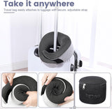 Pernă pentru gât, pernă de călătorie din spumă de memorie, pernă pentru gât din spumă de memorie, design ergonomic, cu mască pentru ochi, 2 dopuri de urechi și pungă de depozitare, perfectă pentru a dormi pe drum atunci când călătoriți Perne ortopedice cervicale Naty Shop