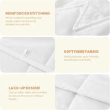 Good Nite Double Duvet, 4.5 Tog, Summer Duvet, Double Duvet, White, Quilt, Poliester, Soft And Lightweight And Machine Washable With Corner Bands (Double Bed 200 X 200 Cm) Plapumi si pilote Naty Shop