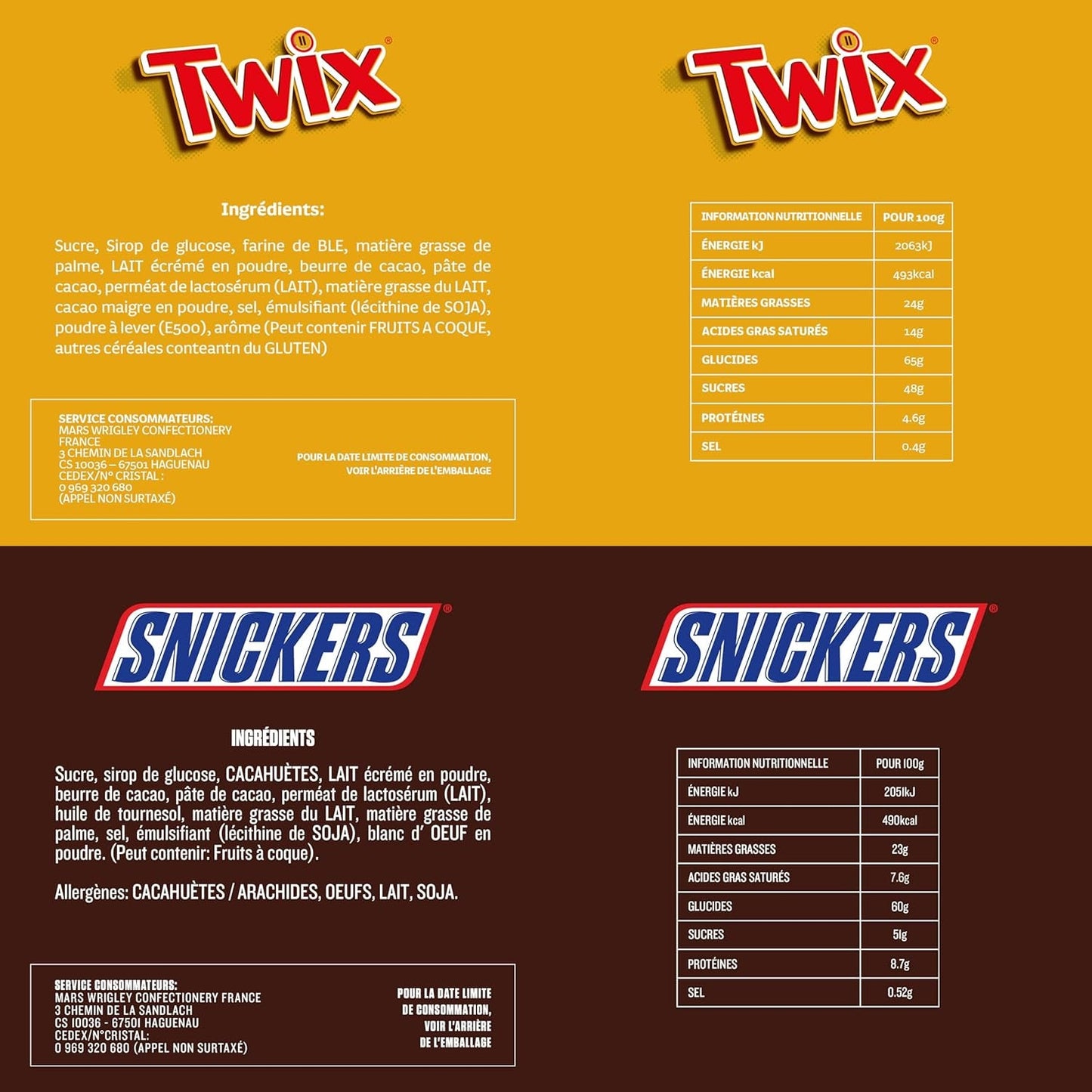 Pliculețe mixte Minis, Snickers, Bounty, Twix, Milky Way, pachet vrac de ciocolată, un pachet (1 x 400 g) (pachet de 5)