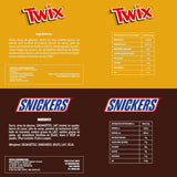 Pliculețe mixte Minis, Snickers, Bounty, Twix, Milky Way, pachet vrac de ciocolată, un pachet (1 x 400 g) (pachet de 5)