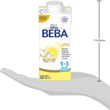 Băutură cu lapte gata de băut BEBA Junior 1-3 ani, cu HMO, conținut de proteine adecvat vârstei, fără ulei de palmier, fără ulei de pește, hrană pentru copii mici, pachet de 6 (6 x 200 ml)
