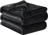 Aisbo Cuddly Blanket Fluffy Blanket Grey - Fleece Blanket 150X200 Cm XL Warm Sofa Blanket, Cosy Living Blanket Light Grey Soft As Living Room Blanket Couch Blanket For Winter Paturi si Cuverturi Besuche den Aisbo-Store Negru 220 X 240 Cm