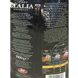 Kafffe, Bar Italia Espresso, gran cremă (1 kg, pungă), pachet de 1