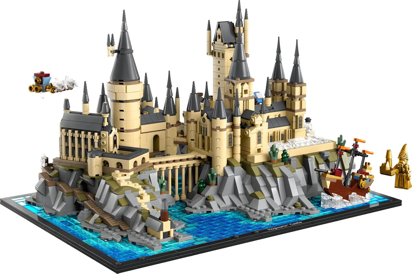 Castelul Hogwarts LEGO Harry Potter cu aripi de castel - set de colecție pentru adulți, inclusiv turnul principal și turnul astronomic, camera secretelor și minifigurina arhitectului - cadou pentru femei - 76419 Seturi de constructie Besuche den LEGO-Store