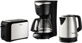 Tefal CM3408 Cafetieră mini din sticlă (600 W, 6 cești) negru/oțel inoxidabil, CM340811