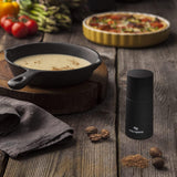 Microplane Spice Grinder negru pentru nucșoară, scorțișoară, boabe Tonka, piper lung și alte condimente uscate Rasnite si Feliatoare Naty Shop