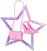 Simba Steffi Love Jeans & Glitter, asortat în 2 moduri, este inclus UN singur articol, top cu sclipici cu blugi și accesorii la modă, pentru păpuși de 29 cm, păpușa nu este inclusă, vârste 3+