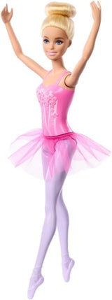 Păpușa Barbie Balerina, păpușă blondă la modă în tutu liliac detașabil, cu brațe de balet și pantofi cu vârfuri, HRG34