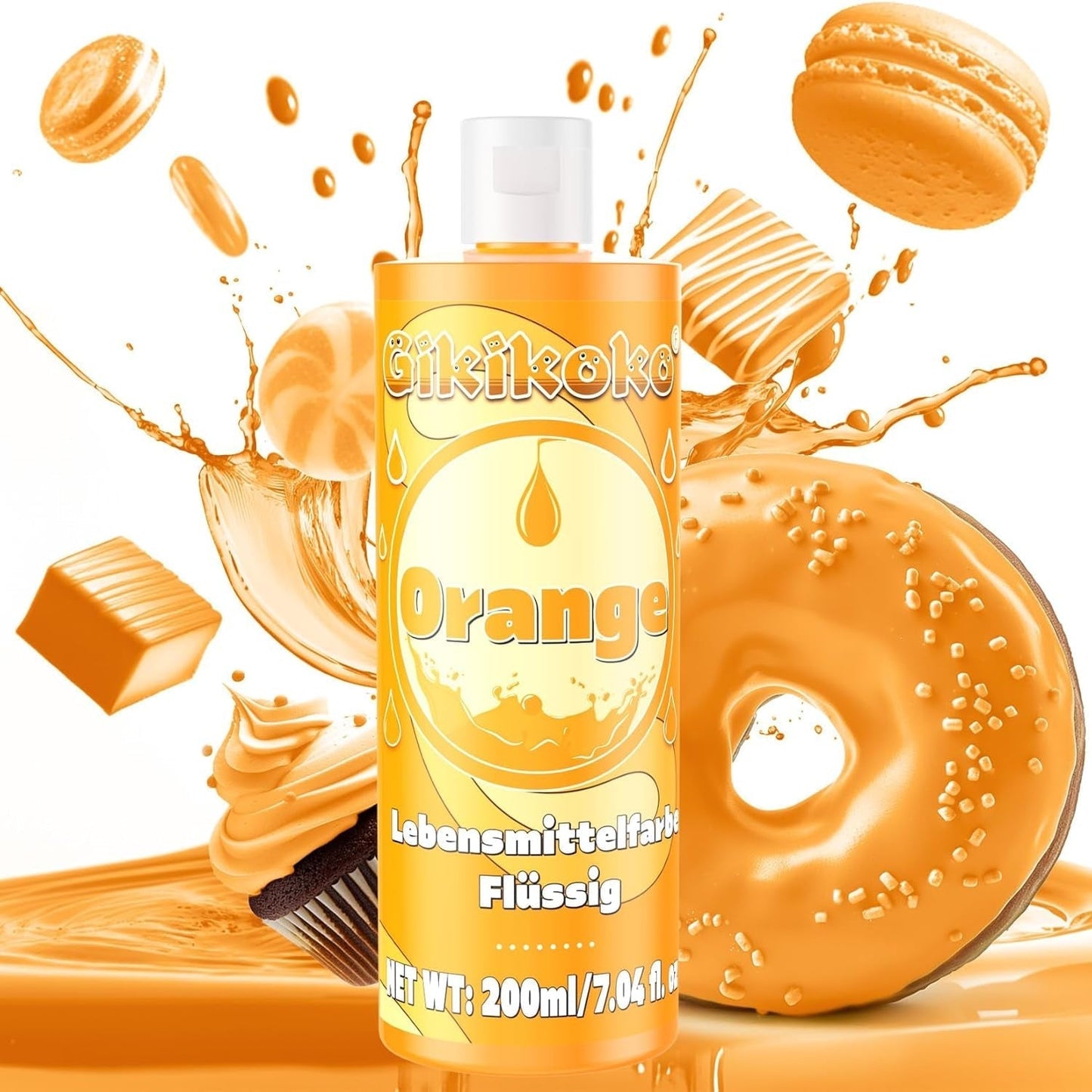 Colorant alimentar - Gikikoko 200ml colorant alimentar lichid, foarte concentrat, colorant alimentar pentru copt, macaroane, prăjituri, jeleu, fondant, prăjituri, slime DIY (violet)