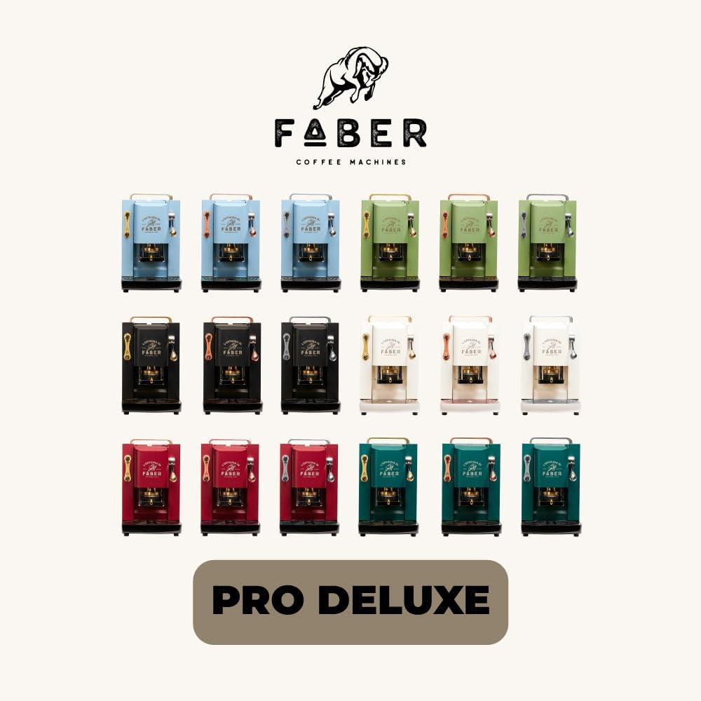 Espressor Faber Pro Deluxe din alamă cu capsule de hârtie Ese 44 mm