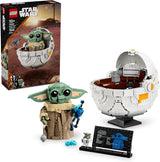LEGO Star Wars 75403 Grogu în leagănul său repulsor din Mandalorian - Minifigurină de colecție - Model de construit, jucat și expus - Decorațiuni pentru casă - Cadou pentru băieți și fete cu vârsta de peste 10 ani Seturi de constructie Besuche den LEGO-Store Titlu implicit