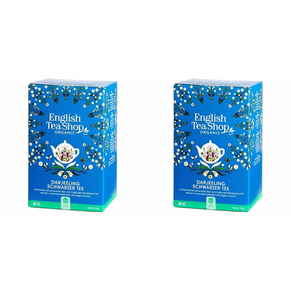 ETS - Ceai negru Darjeeling, BIO, 20 pliculețe de ceai (pachet cu 2)