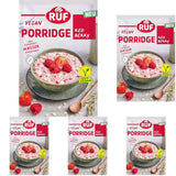 RUF Terci Vegan cu Nuci și Ovăz, fulgi de ovăz cu migdale, alune și semințe de in, preparare ușoară, într-un pachet practic de porții, 1 x 60 g