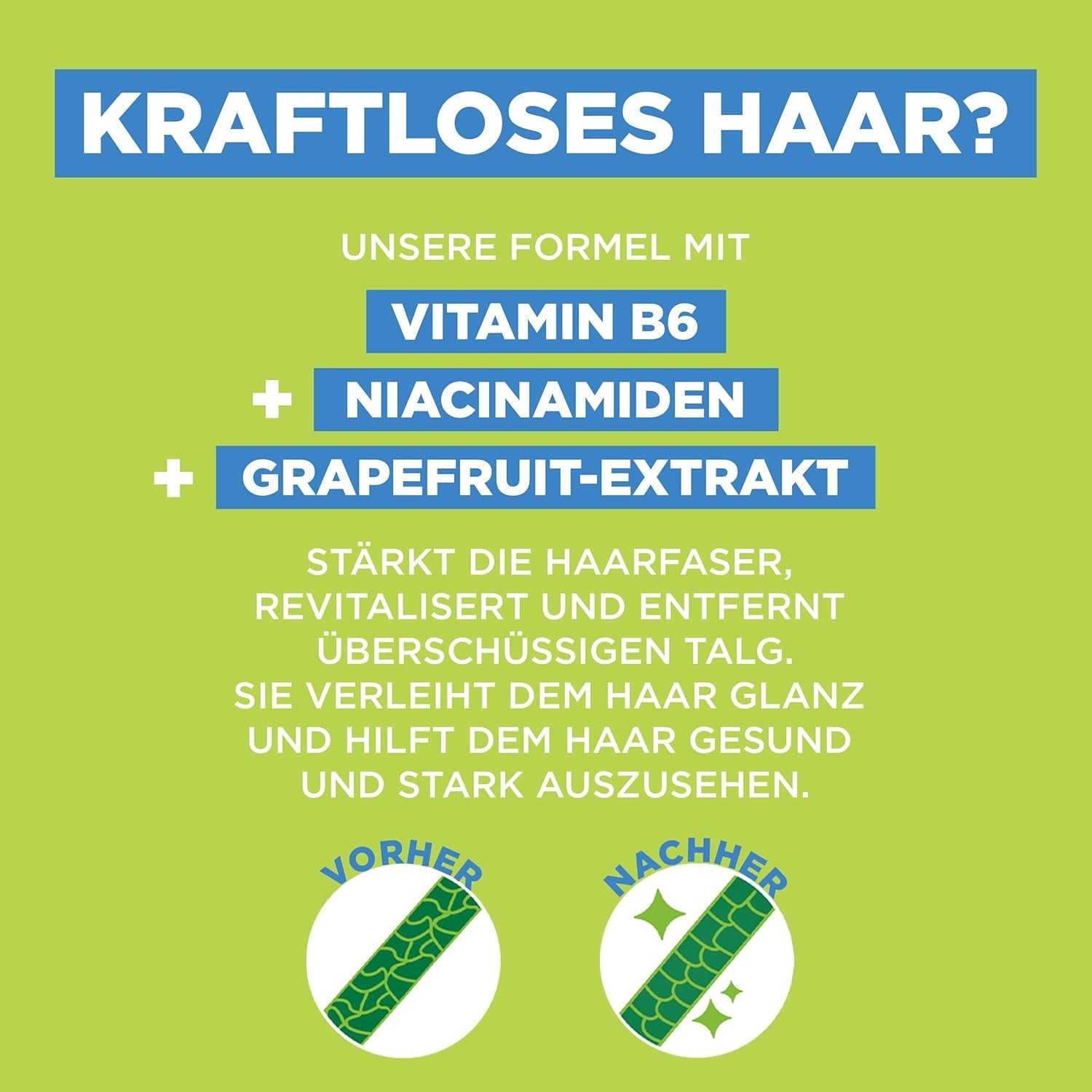 Garnier Fructis Strength And Shine Șampon de întărire cu extract de grepfrut XXL, 1 litru Duș și baie Garnier