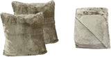 Amago - Pătură confortabilă, aspect cașmir, 220 X 240 Cm - antracit Paturi si Cuverturi Amago Taupe Pătură confortabilă + față de pernă 180 X 220 Cm